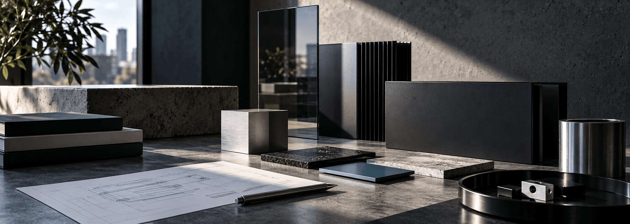 Editorial study of precision materials and product components.